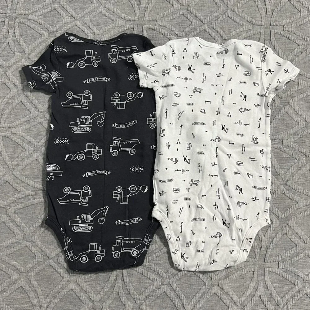 Carter's 24m Construction Onesie Bodysuit Bundle